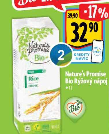  Nature's Promise Bio Rýžový nápoj 1 l