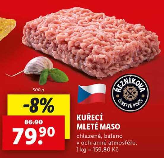 KUŘECÍ MLETÉ MASO, 500 g
