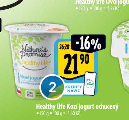 Healthy life Kozí jogurt ochucený 150 g