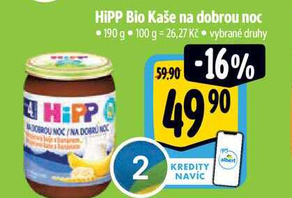 HiPP Bio Kaše na dobrou noc 190 g vybrané druhy 