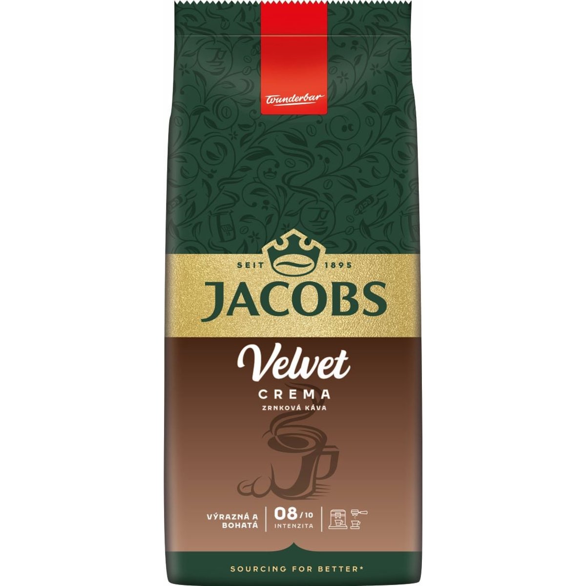 Jacobs Velvet Crema zrnková káva