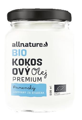 Allnature BIO Kokosový olej, 500 ml