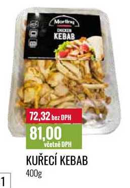 KUŘECÍ KEBAB 400g 