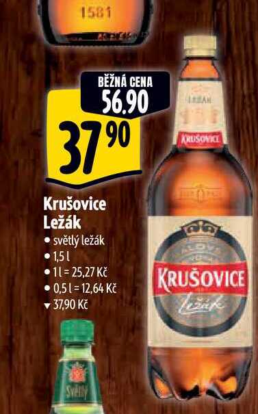   Krušovice Ležák  1,5 l