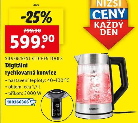 Digitální rychlovarná konvice