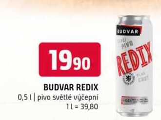 Budvar redix 0,5l pivo světlé výčepní 