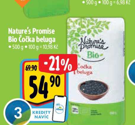   Nature's Promise Bio Čočka beluga 500 g  