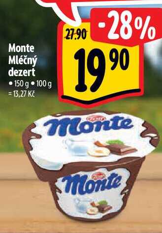 Monte Mléčný dezert •150 g  