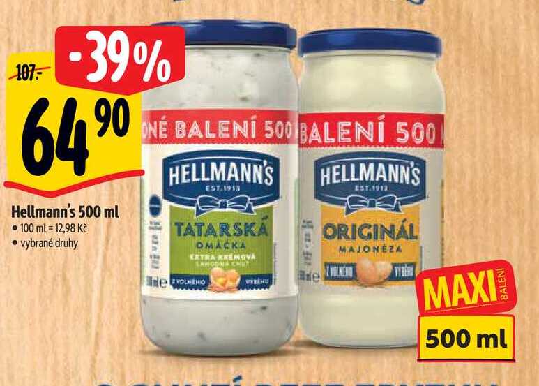   Hellmann's 500 ml 