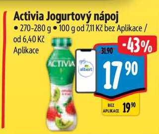 Activia Jogurtový nápoj, 270-280 g