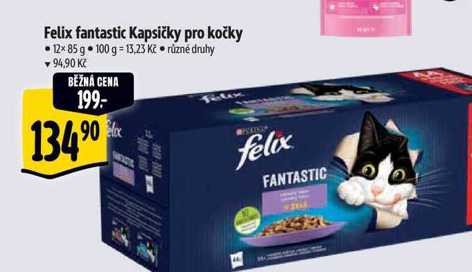 Felix fantastic Kapsičky pro kočky 12x85 g 