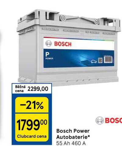 Bosch Power Autobaterie, 55 Ah 460 A