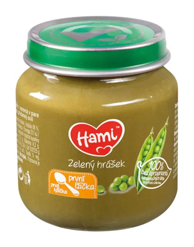 Hami Zelený hrášek první lžička, 125 g