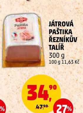 JÁTROVÁ PAŠTIKA ŘEZNÍKŮV TALÍŘ, 300 g 