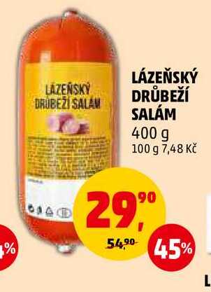 LÁZEŇSKÝ DRŮBEŽÍ SALÁM, 400 g 