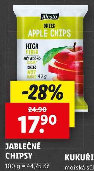 JABLEČNÉ CHIPSY, 40 g