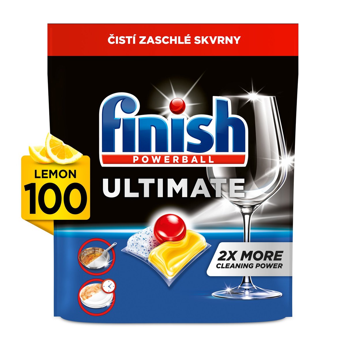 Finish Ultimate All in 1 Lemon Sparkle kapsle do myčky nádobí