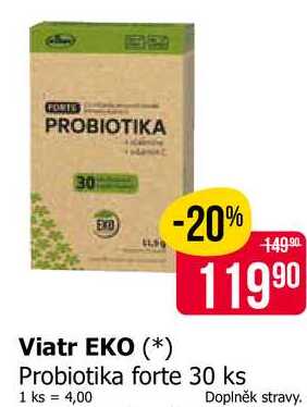 Viatr EKO Probiotika forte 30 ks 