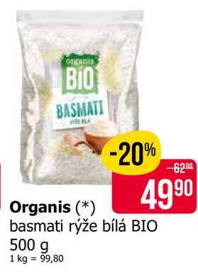 Organis basmati rýže bílá BIO 500 g