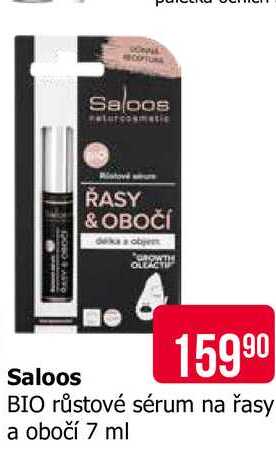 Saloos BIO růstové sérum na řasy a obočí 7 ml 