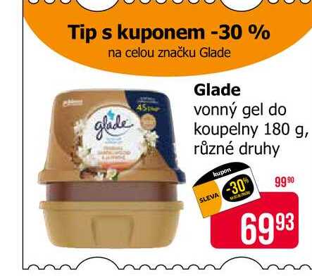 Glade vonný gel do koupelny 180 g, různé druhy 