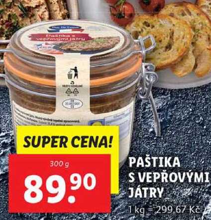 PAŠTIKA S VEPŘOVÝMI JÁTRY, 300 g