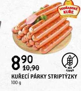 Kuřecí párky striptýzky 100g