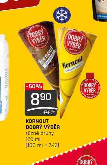 KORNOUT DOBRÝ VÝBĚR různé druhy 120 ml 