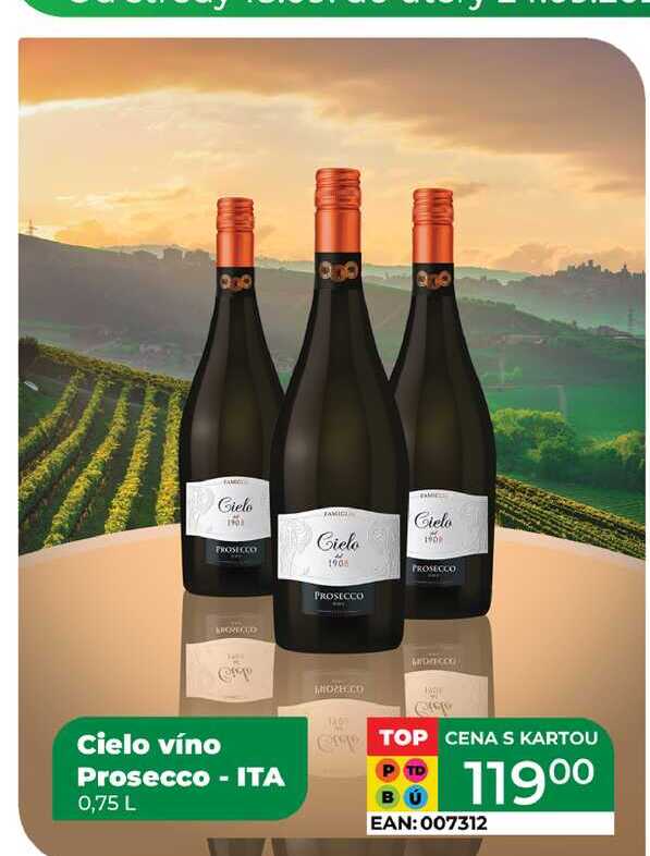 Cielo víno Prosecco - ITA 0,75 L 