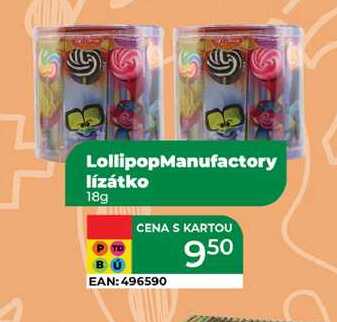 LollipopManufactory lízátko 18g  