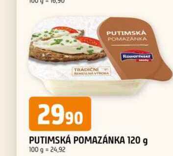 PUTIMSKÁ POMAZANKA TRADIČNI 120 g