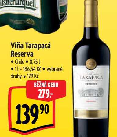   Viña Tarapacá Reserva  0,75 l