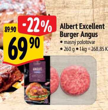   Albert Excellent Burger Angus 260 g