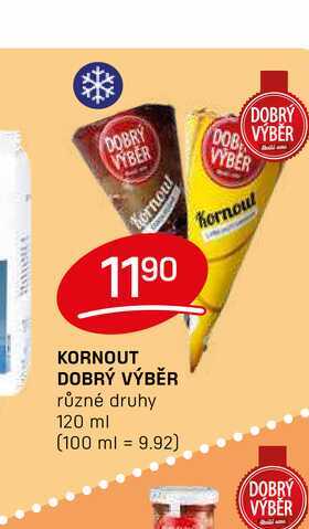 KORNOUT DOBRÝ VÝBĚR různé druhy 120 ml 