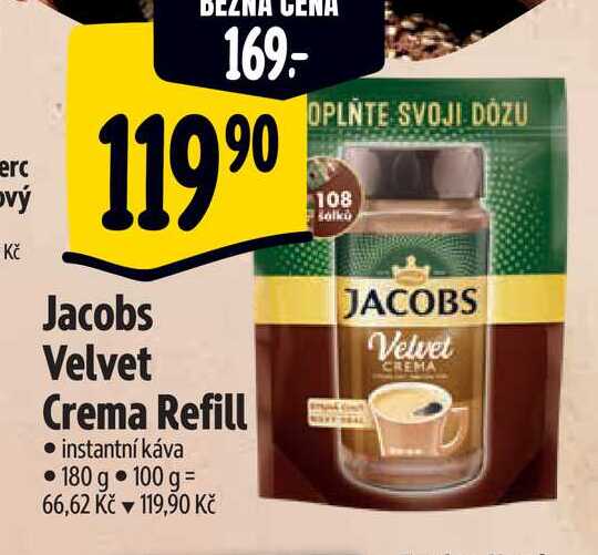  Jacobs Velvet Crema Refill  180 g