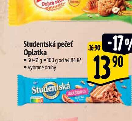  Studentská pečeť Oplatka 30-31 g 