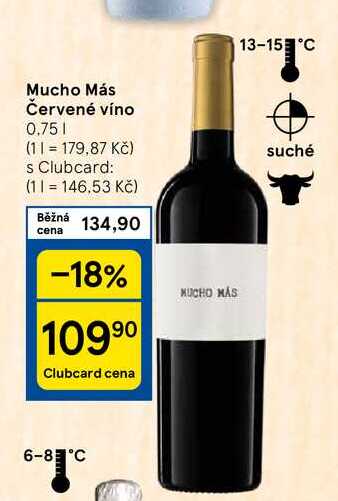 Mucho Más Červené víno, 0.75 l