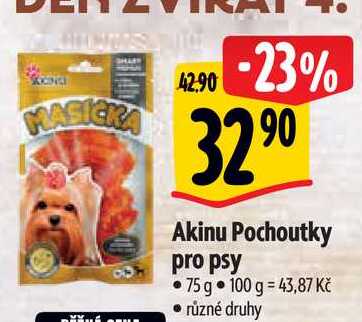   Akinu Pochoutky pro psy  75 g  