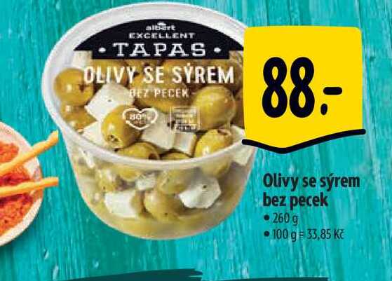   Olivy se sýrem bez pecek 260 g  