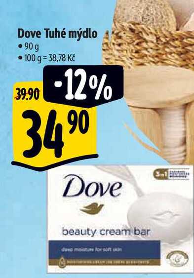 Dove Tuhé mýdlo •90g  