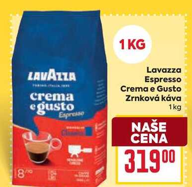 Lavazza Espresso Crema e Gusto Zrnková káva 1kg