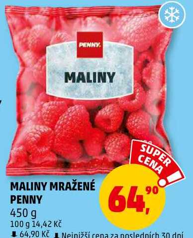 MALINY MRAŽENÉ PENNY, 450 g