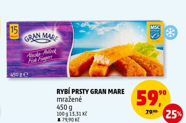 GRAN MARE RYBÍ PRSTY mražené, 450 g