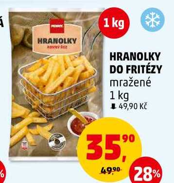 HRANOLKY DO FRITÉZY mražené, 1 kg 