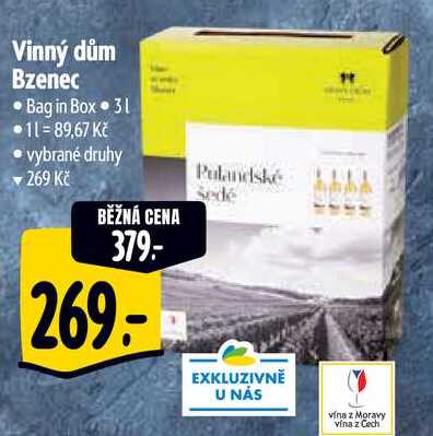 Vinný dům Bzenec, 3 l