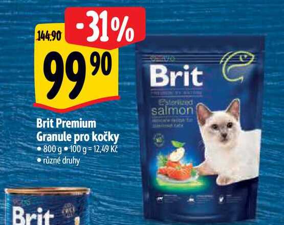 Brit Premium Granule pro kočky, 800 g 