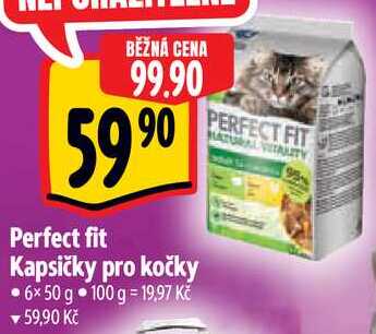 Perfect fit Kapsičky pro kočky, 6x 50 g 