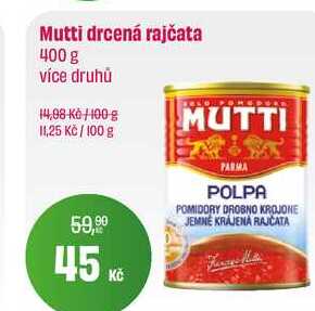 Mutti drcená rajčata 400 g 