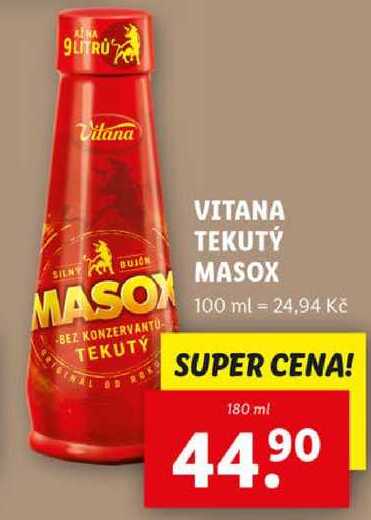 VITANA TEKUTÝ MASOX, 180 ml