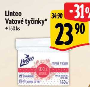 Linteo Vatové tyčinky, 160 ks 